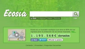 Ecosia, buscador ecologico