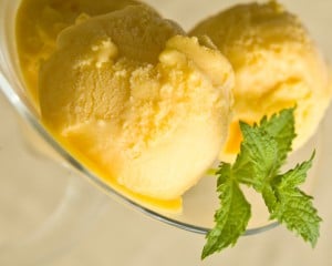 Helado de mango