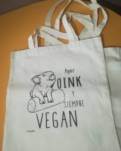 Tote bag vegan oink, propósitos